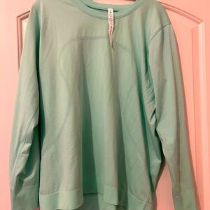 Lululemon long sleeve shirt mint green size 14